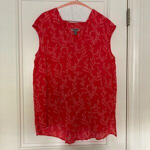 Chealsea 28 pleated in back red top